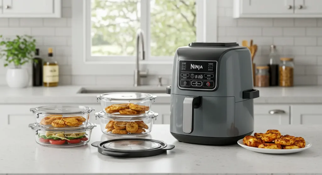 Crispi 4-in-1 Portable Glass Air Fryer